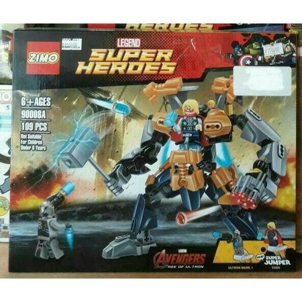 ROBOT... Mainan Lego Block Bricks Robot Figure Avengers Zimo Legend Super Hero
