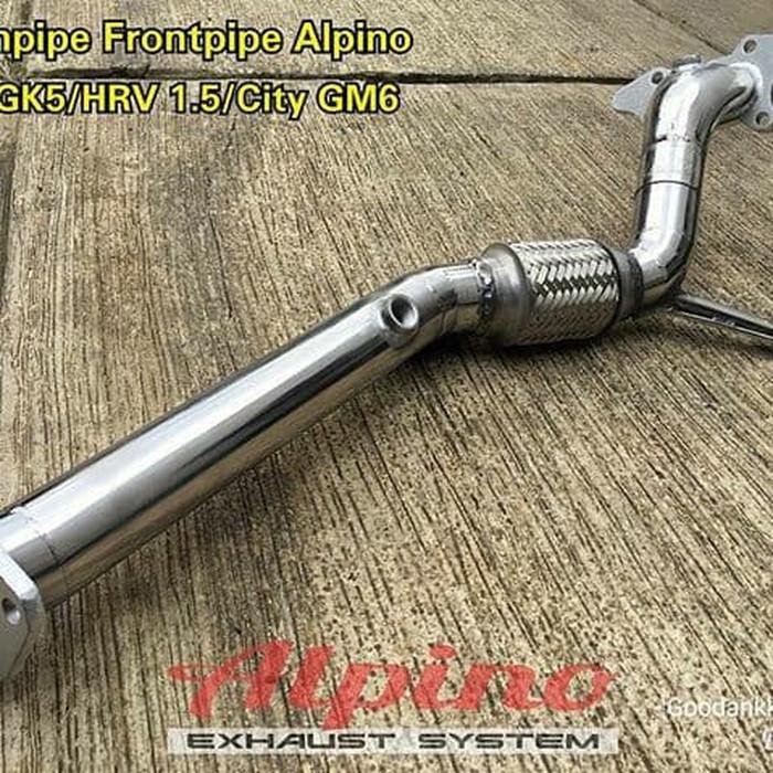 Jual Downpipe Frontpipe Alpino Honda Jazz GK5 & HRV 1.5 sparepart Murah