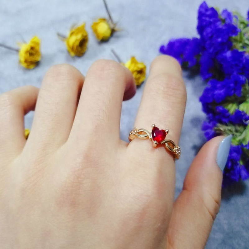 Cincin Berlian Imitasi Bahan 925 silver Gaya Korea Untuk Wanita