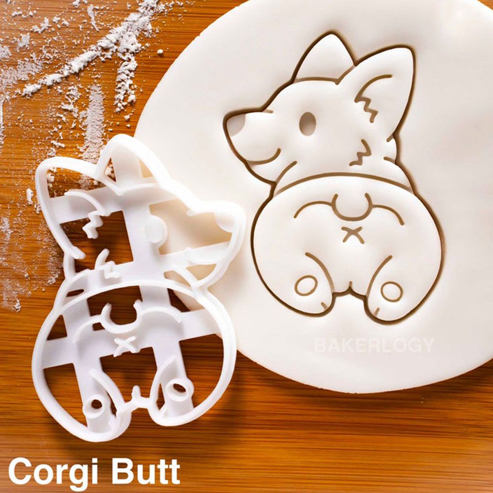 Cetakan Biskuit / Cookies Bentuk Anjing Corgi Lucu Diy