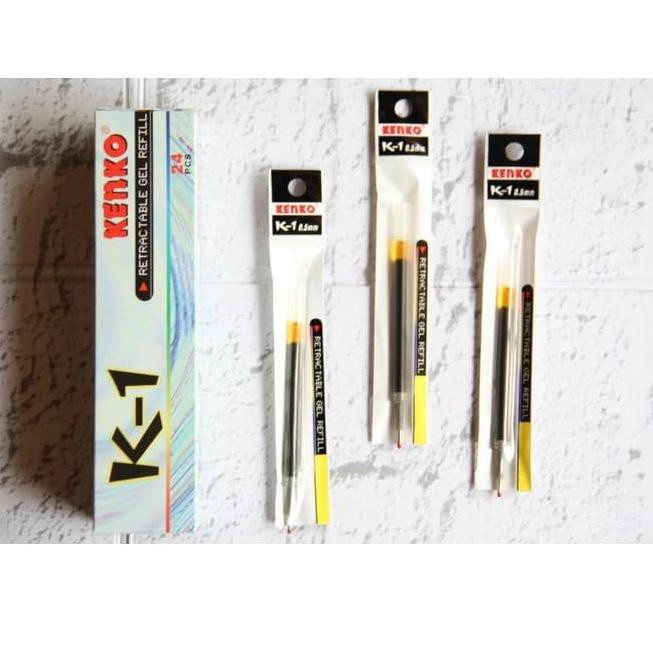 

Laris [ LUSIN ] Refill Isi Pulpen Ballpoint Gel 0,5 - Kenko K1 ! JEG