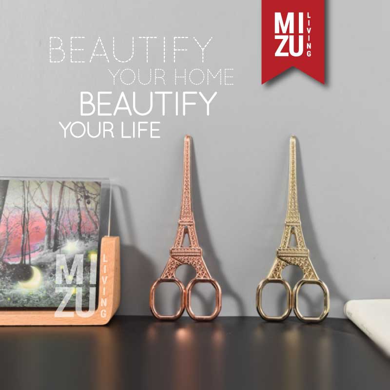 SUBLIMELY GOLDEN PARIS EIFFEL TOWER SCISSORS Gunting Emas Dekorasi Unik Cantik Craft Office Scissors-2