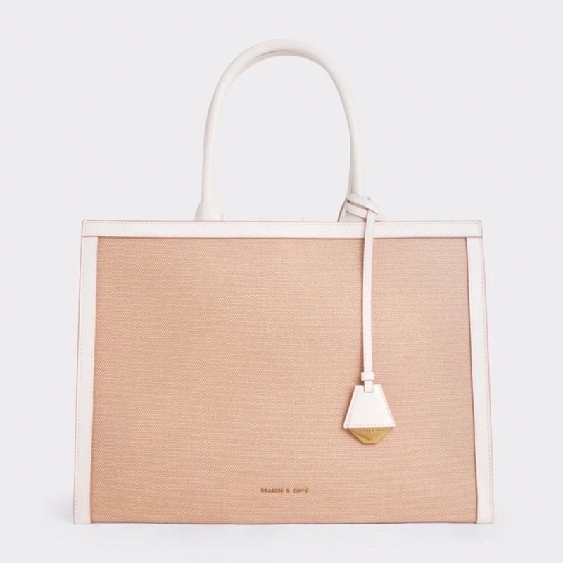 C charlot canvas tote