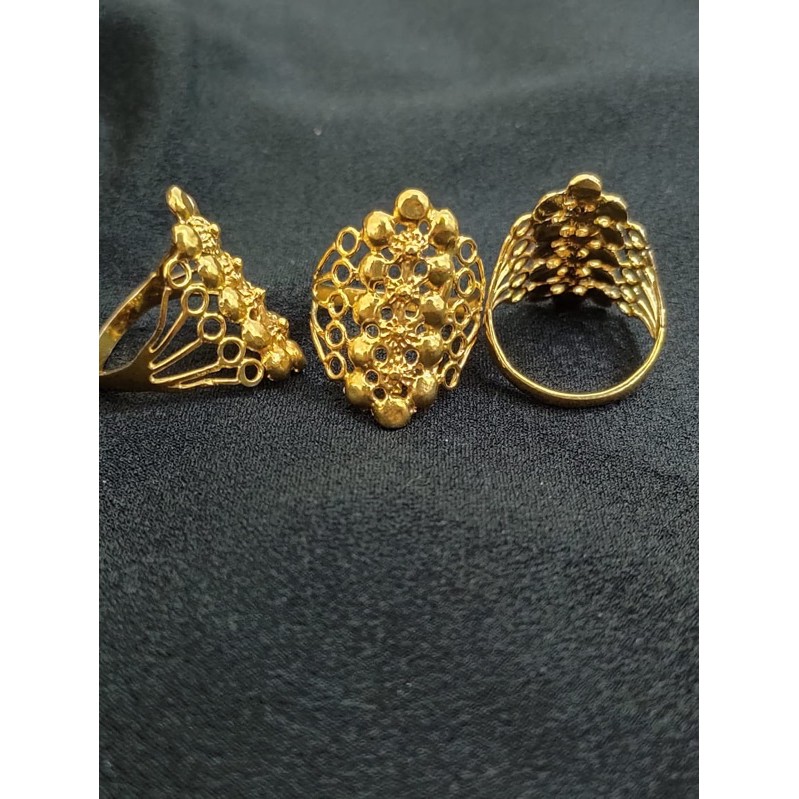 CINCIN BOROBUDUR REPLIKA EMAS 24K | SIZE 14 DAN 16 | BERAT KURLEB 2,5g-3,5g |