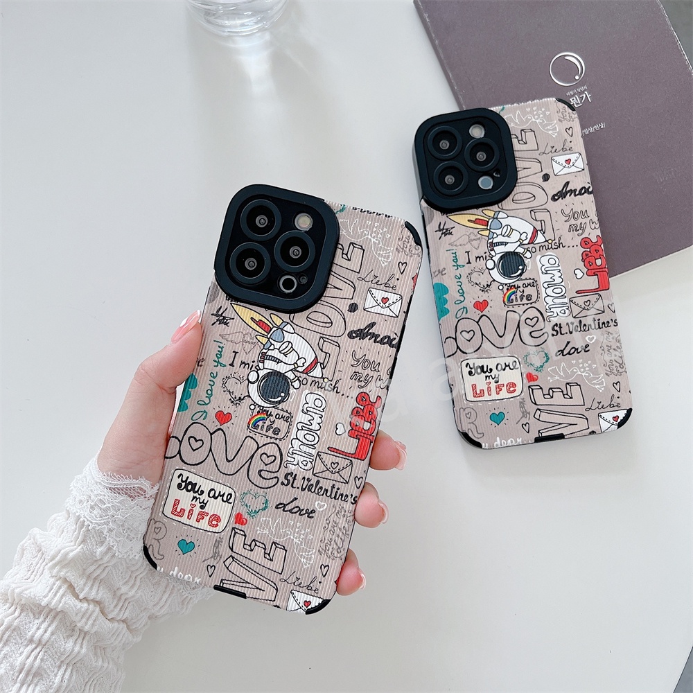 Case Motif Kartun Untuk iPhone 13 Pro Max 12Pro 11 XS Max XR XS X