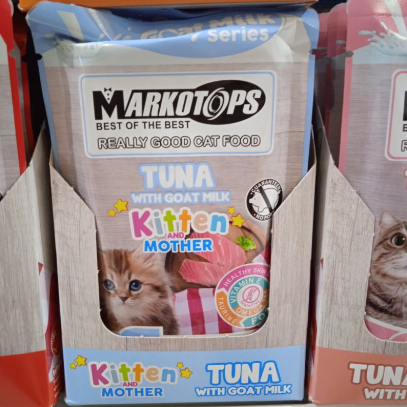 Makanan Kucing Markotop Sachet Tuna Kitten &amp; Mother 85gr | Markotops Pouch | Wet food