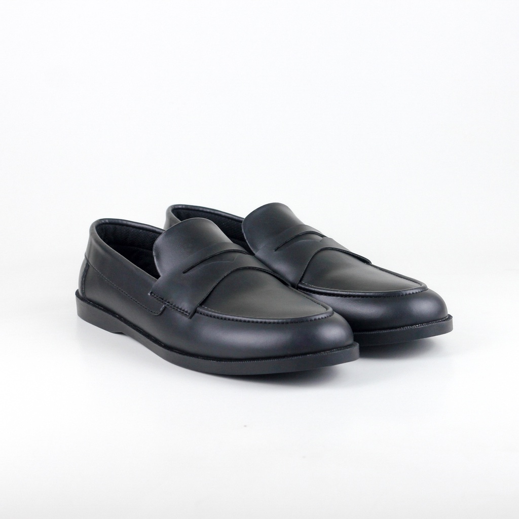 ELVRA - Sepatu Pria Sepatu Kasual Sepatu Casual Loafer - New Flow Full Black