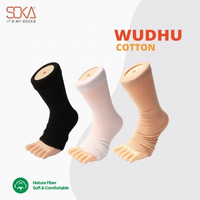 Kaos Kaki Wudhu Katun/Cotton Soka Halal | Kaos Kaki Wudhu Original Standar Wanita Muslimah