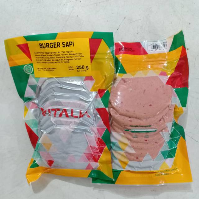 

VITALIA isi burger sapi 10s 250gr