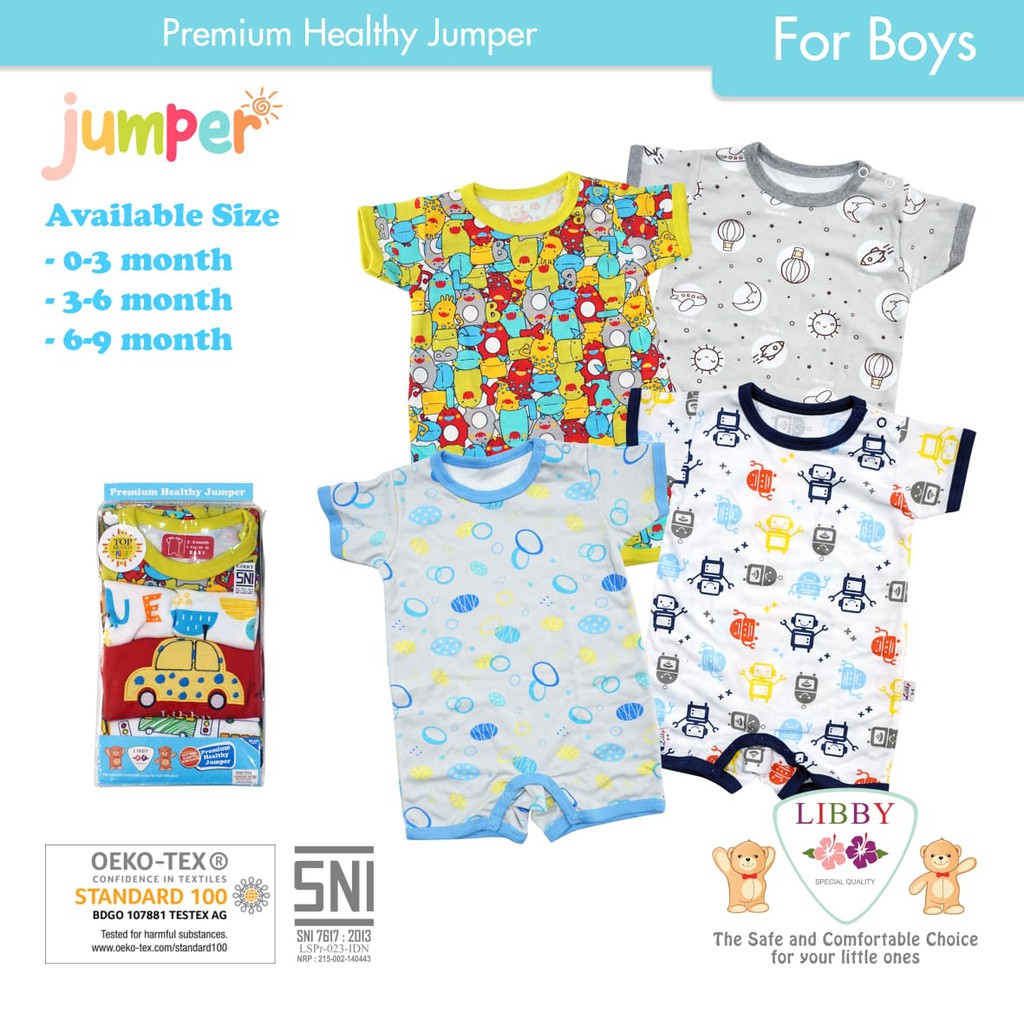 LIBBY ROMPER PREMIUM 4pcs (Boy) CBKS