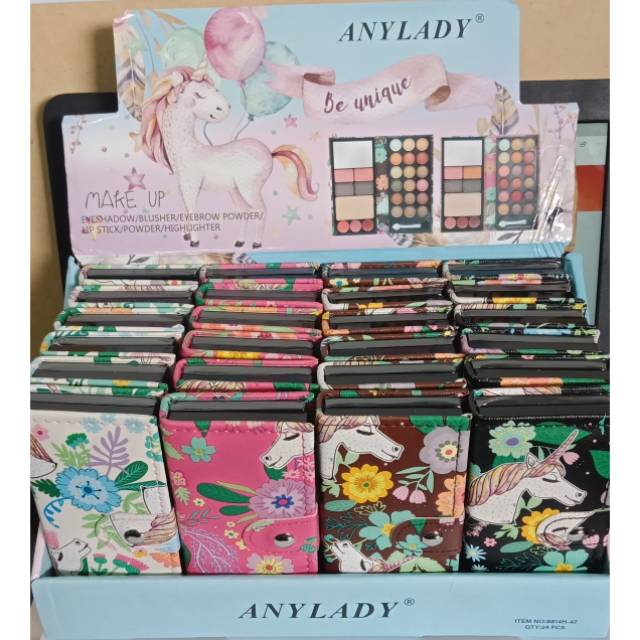 PROMO EYESHADOW DOMPET COMPLETE COVER HITAM PITA /MERAH /PINK NO.8814 H-47 | NO.8801B