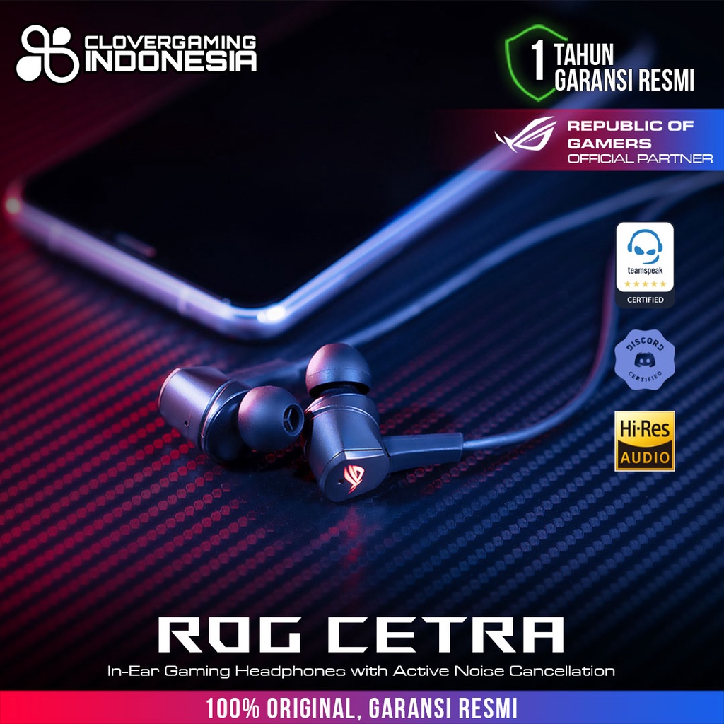 ASUS ROG Cetra In-Ear Gaming Headphones with Active Noise Cancellation