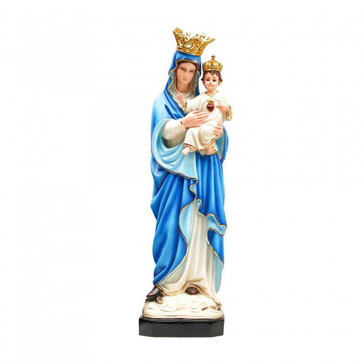 Patung Bunda Maria Bunda Hati Kudus Biru Muda 1 Meter