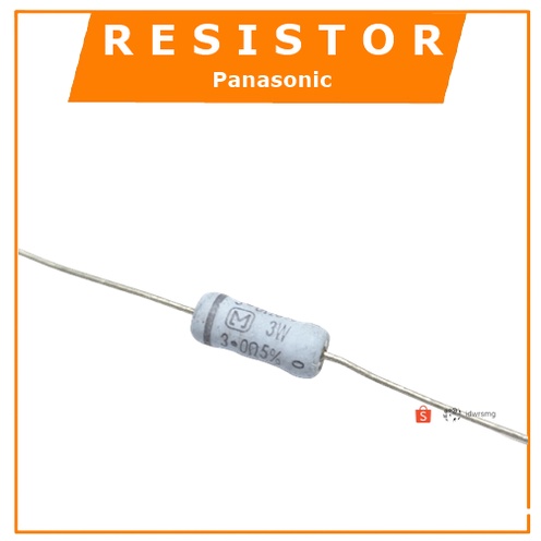 RESISTOR 3 WATT 3R 3 Ohm 5% R 3W Resistor Panasonic 3Ohm 3.0 Ohm 3 R 3Watt