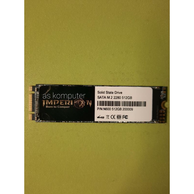 SSD SATA M.2 512GB 2280 SOLID STATE DRIVE SATA M.2 512GB IMPERION