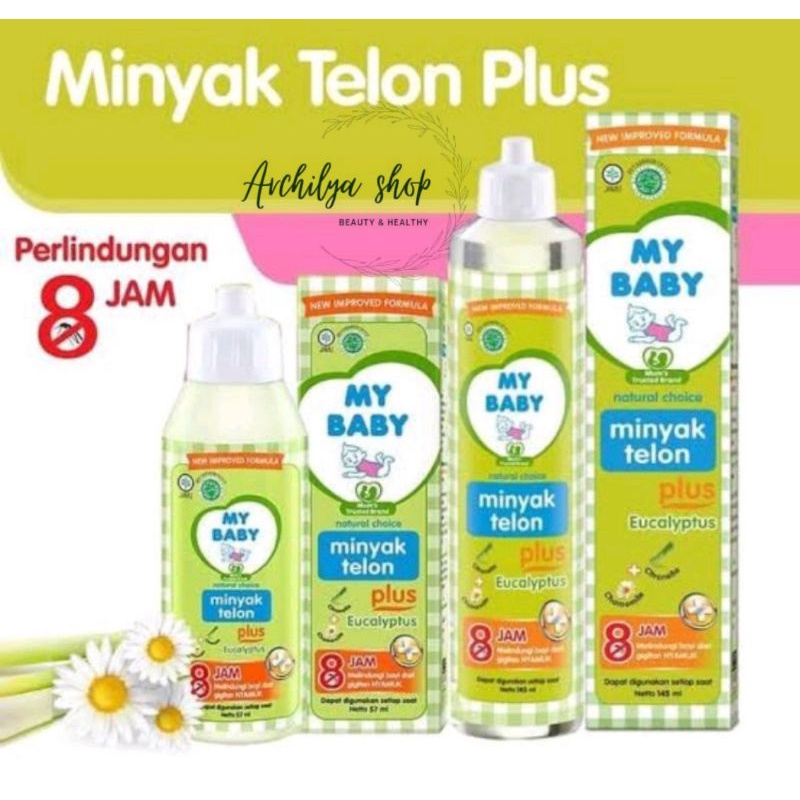 My Baby Minyak Telon Baby 60ml, 150ml 8 jam anyi nyamuk