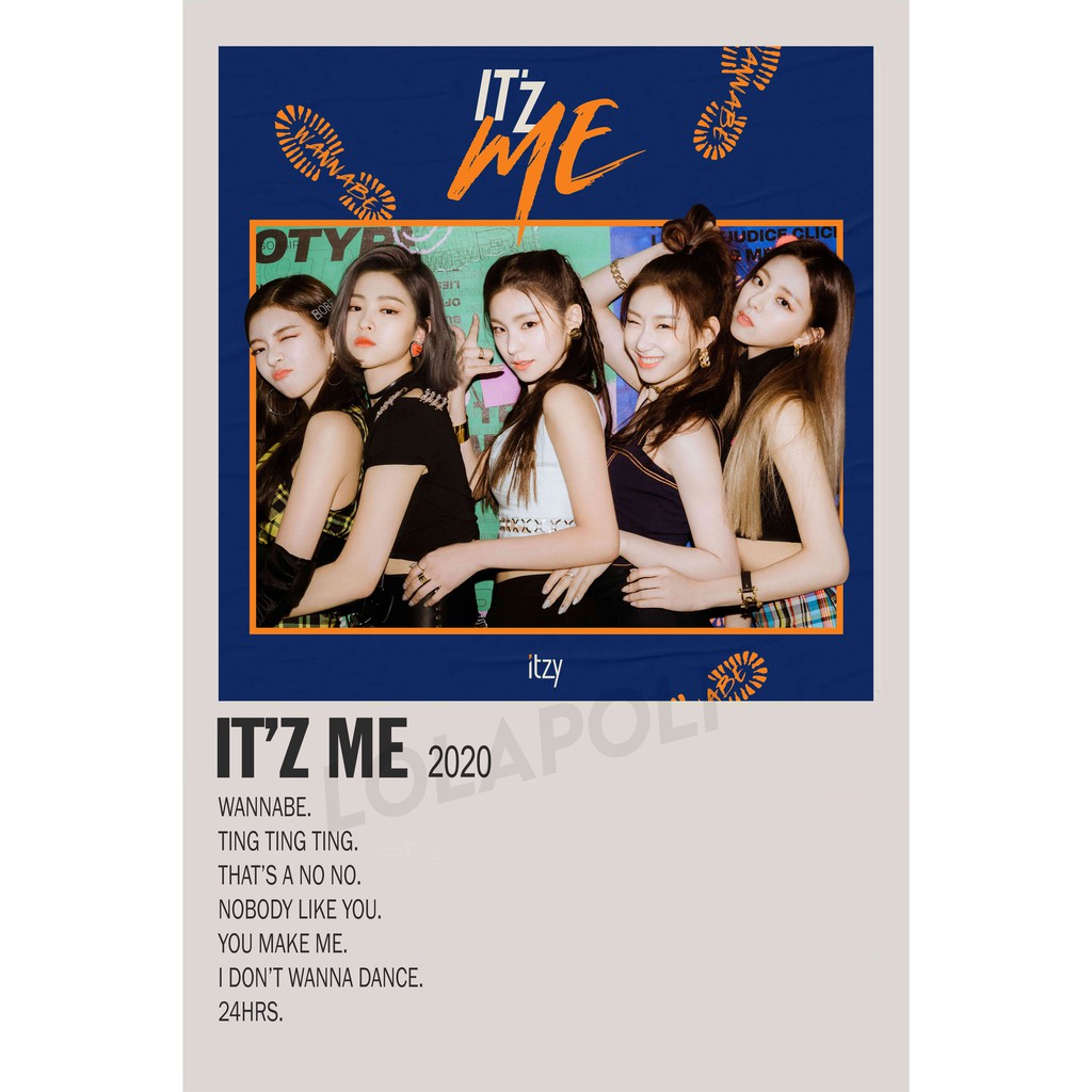 Poster Cover Album K-Pop It'z Me - Itzy