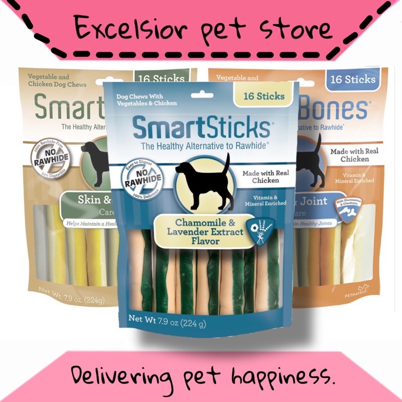 SmartBones Functional Snack Anjing Dental 16 Sticks