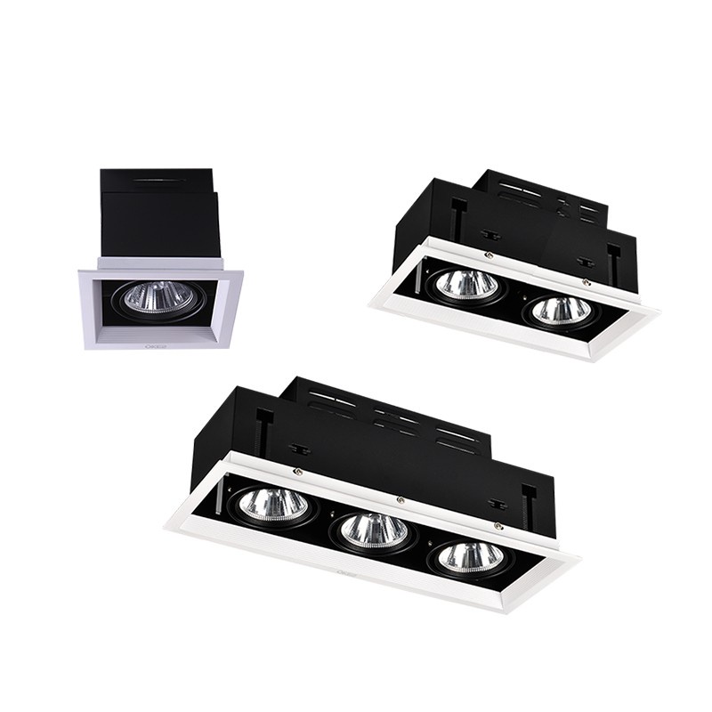 Lampu Sorot Lampu Halospot Grill Light Lampu Spotlight LED 10W 1Mata/2Mata/3Mata Lampu Sorot