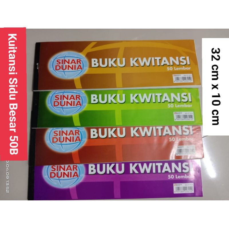 

BUKU Kuitansi Paperline BESAR 50B ISI 10 BUKU