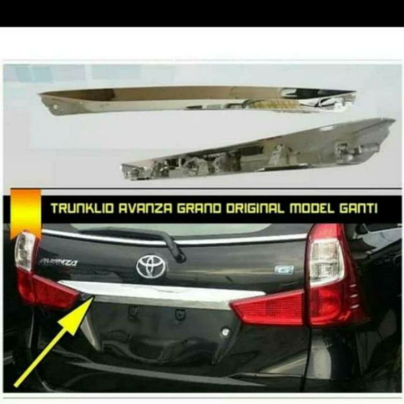 List Bagasi Belakang Trunklid Grand Avanza Xenia Chrome