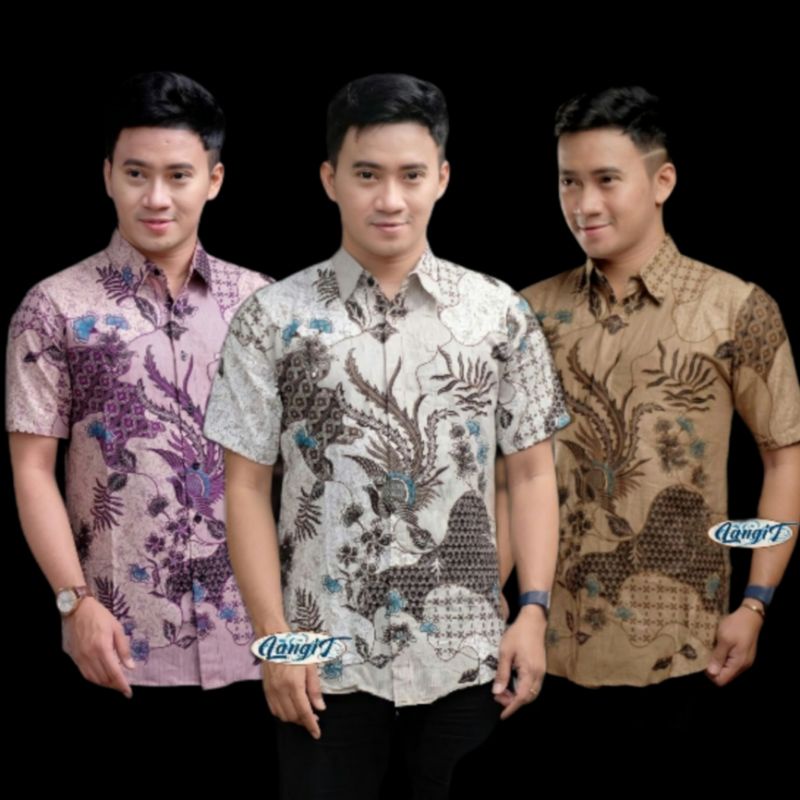 batik pria lengan pendek kemeja batik pendek