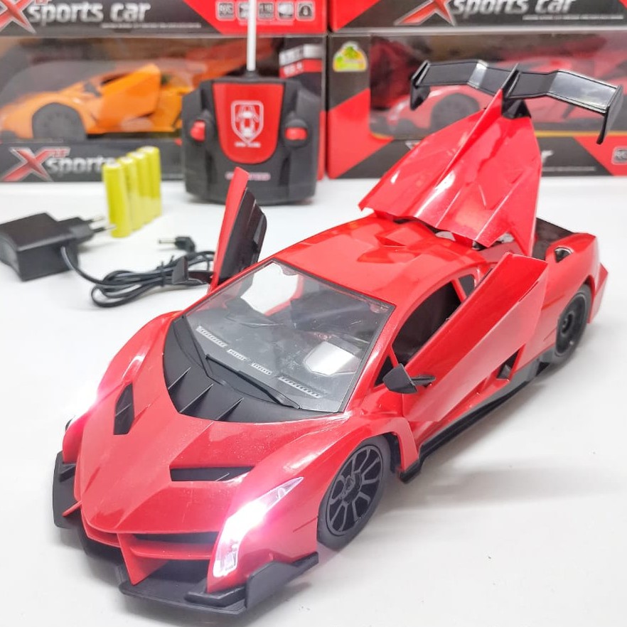 Mainan Mobil Remote Control Sport Car bisa buka tutup pintu  789-508