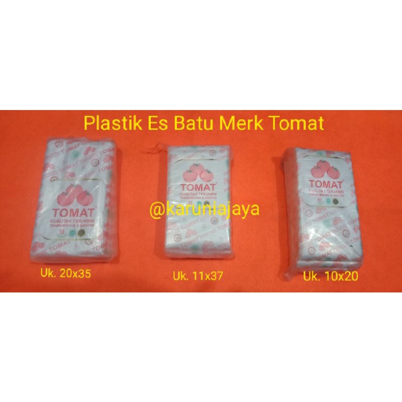 Jual Plastik Pe Merk Tomat Tersedia Beragam Ukuran Plastik Tebal