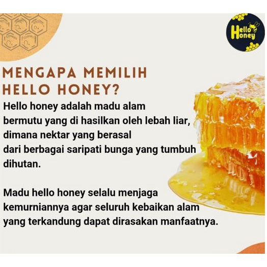 MadU Hitam Pahit Hello Honey 1 kg - Madu Pahit Herbal Imun Tubuh Menghilangkan Bau Mulut - Madu Khas Badui Rasa Uray