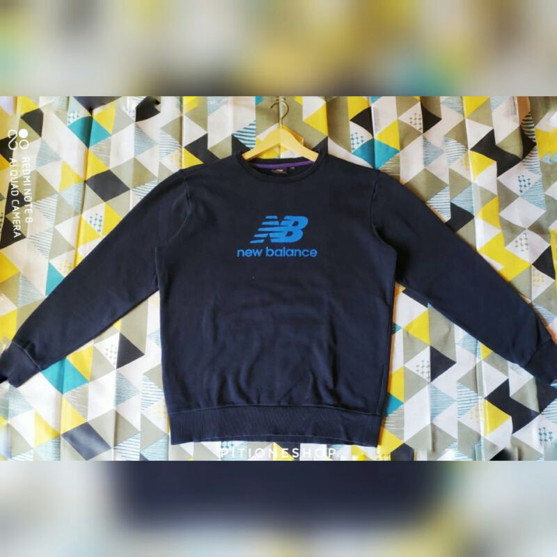Preloved Crewneck Brand NEW BALANCE Original Sweater Pria NB Sceond Branded
