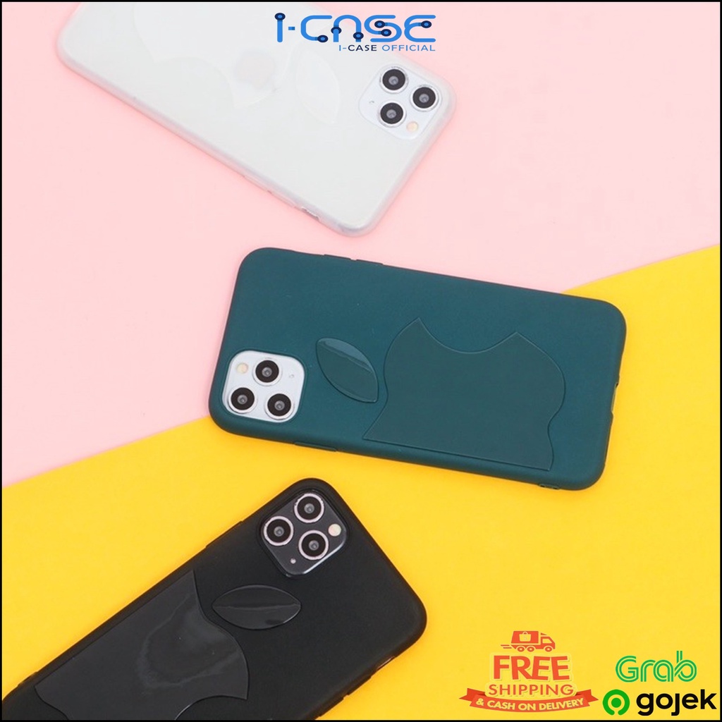 Silicone Bites Case with Big App Logo Fullcover For iPhone 6 7 8 + X XS XR 11 12 PRO MAX MINI Icase