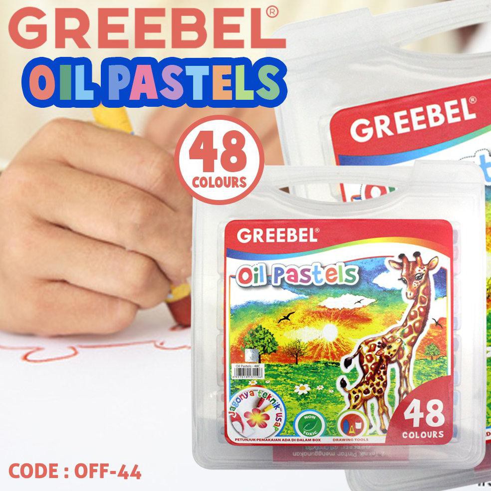 

CRAYON KRAYON 48 WARNA GREEBEL OIL PASTELS SET ALAT MEWARNAI