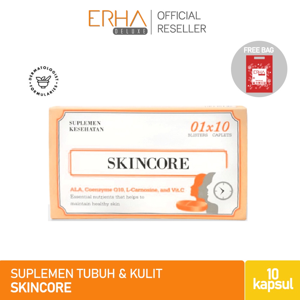ERHA Suplemen Kulit &amp; Tubuh ERHA Skincore 10 Caps - Anti Penuaan dan Kebugaran