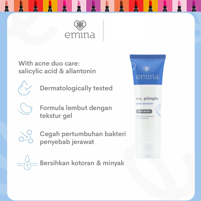 Emina Ms. Pimple Series | SPOT Gel Face Wash Moisturizing Gel Toner Acne Solution ✰ ascocobeauty ✰