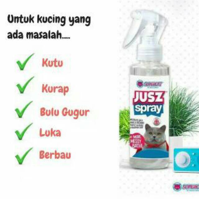 JUSZ SPRAY MANDI KUCING juzspray ANJING