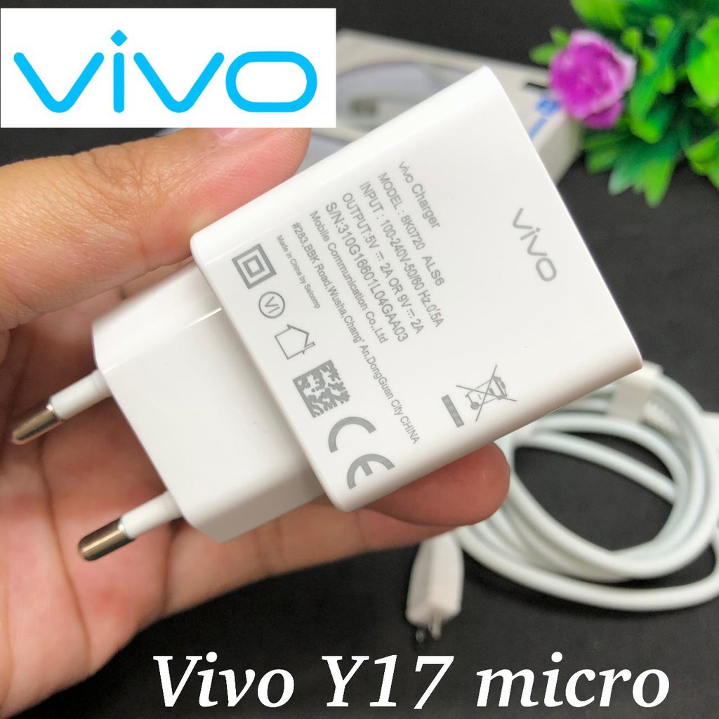 TRAVEL CHARGER ATAU CASAN VIVO Y17 MICRO-USB / S1 PRO TYPE-C 9V-2A CHARGER VIVO V11 PRO MICRO TYPE C ORIGINAL FAST CHARGING