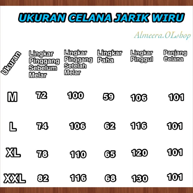 jarik wiru pria model celana / celana jarik wiru / jarik wiron / bawahan celana panjang jarik