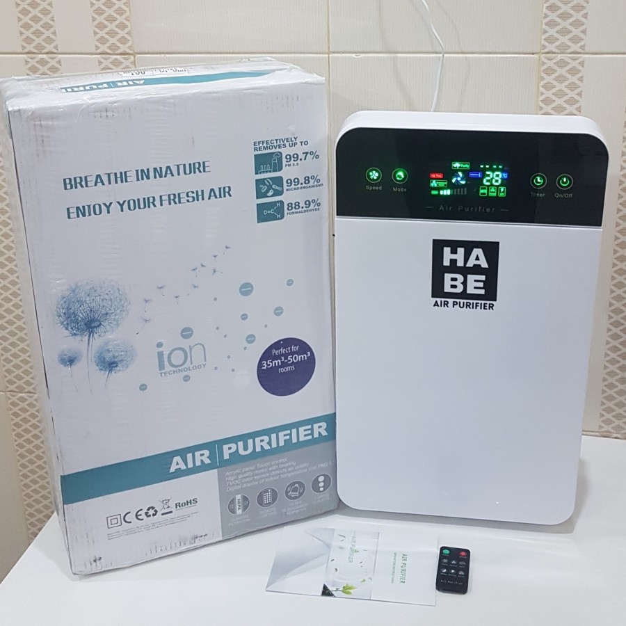 HABE Air Purifier V2 HEPA Filter Technology Penjernih Udara Terbaik Ruangan Anak keluarga