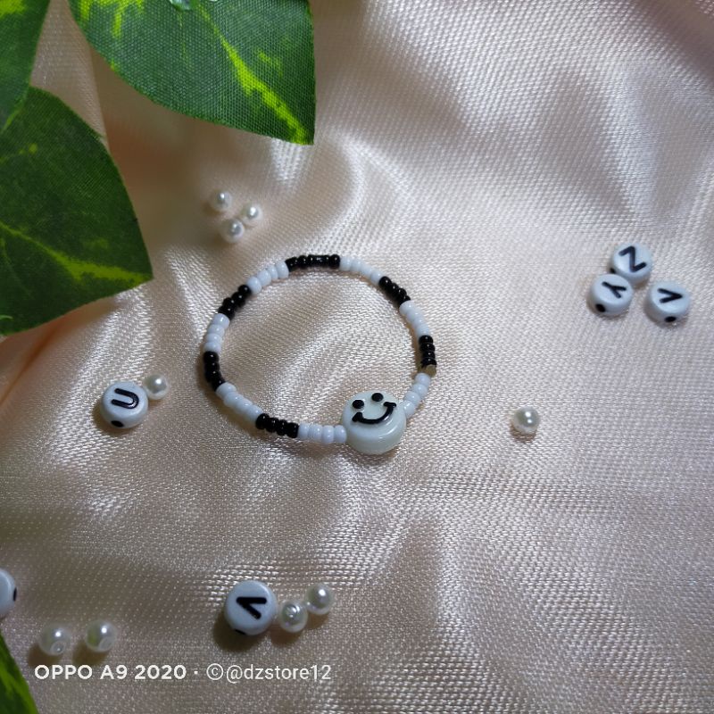 Gelang Anak Bayi SMILE Gelang Korea Manik bisa tambah nama