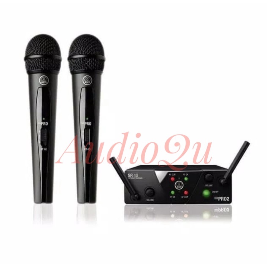 Mic Wireless AKG WMS40/ WMS 40 Pro Mini 2 Mic Handheld