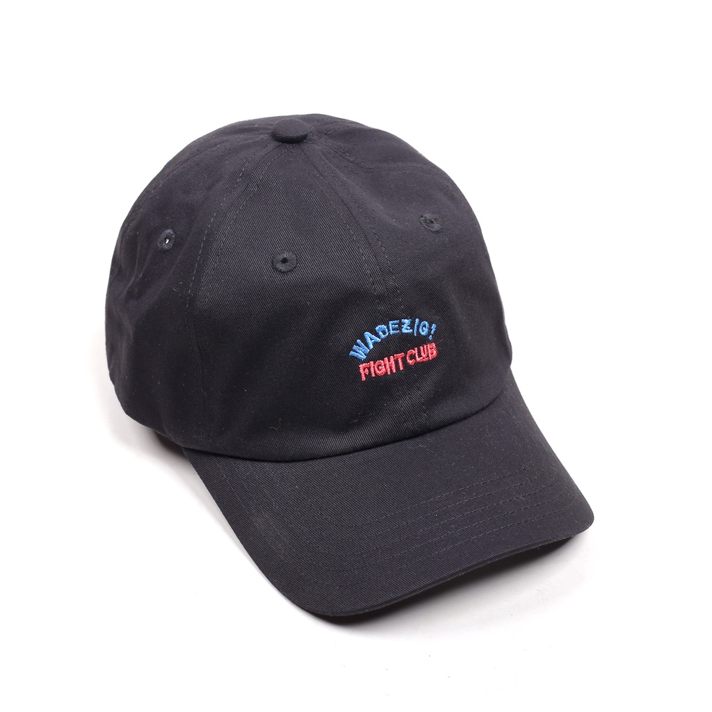 (BISA COD) Topi WADEZIG FIGHT CLUB DADHAT BLACK / Topi Pria Baseball Distro Original Cowok Keren Ter