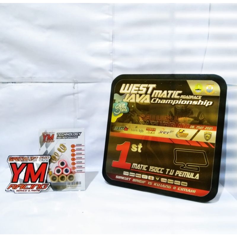 ROLLER MIX 1 SET ISI 6 BUTIR ALL MATIC / ROLLER SILANG UNTUK SEGALA MOTOR MATIC | ROLLER CAMPUR [ RO
