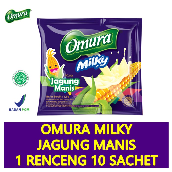 [MINUMAN SACHET] Powder Drink Omura Milky Rasa Jagung Manis (1 Renceng)
