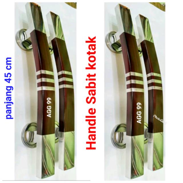 Pull handle pintu stainless lengkung 45 cm pull handle gagang pintu stainless lengkung 45 cm