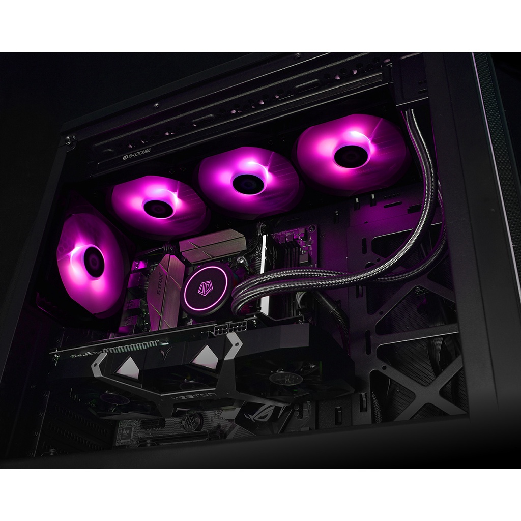 ID Cooling AURAFLOW X 360 RGB Water Cooling CPU Cooler Support LGA 1700