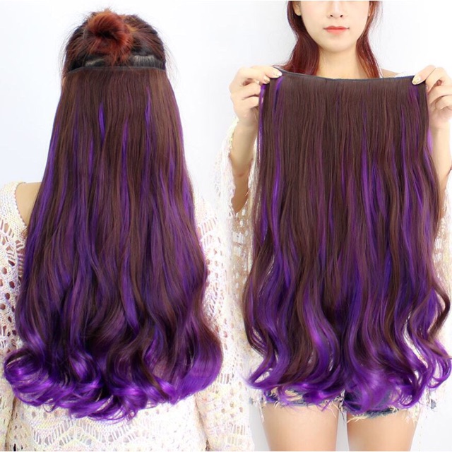 Hairclip ombre / ombre hair wavy bisa cuci catok berkualitas termurah