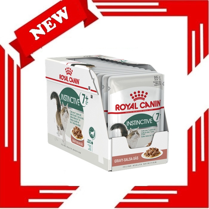 Royal Canin Instinctive 7+ In Gravy Makanan Kucing Dewasa Wet 85gr