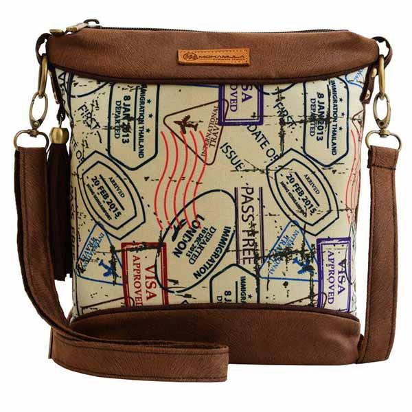 Tas Kulit Suede Selempang Mokamula SLING BAG KAREL untuk Wanita