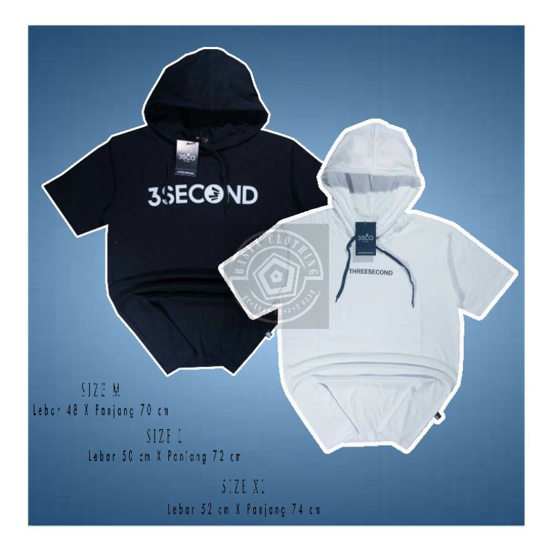 Kaos 3second Hodie/Kaos 3second/kaos 3second pria/Kaos 3second Hodie