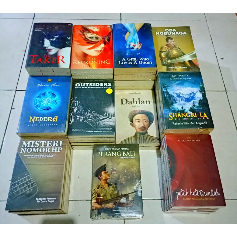 OBRAL BUKU NOVEL FANTASI - FIKSI - NOVEL SEJARAH - ORIGINAL - NOVEL JEPANG / ODA NOBUNAGA / PERANG BALI - DAHLAN - NEDERA --1